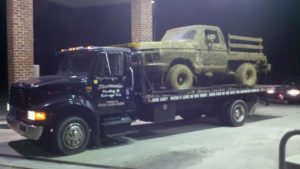 towing a lifted mud truck