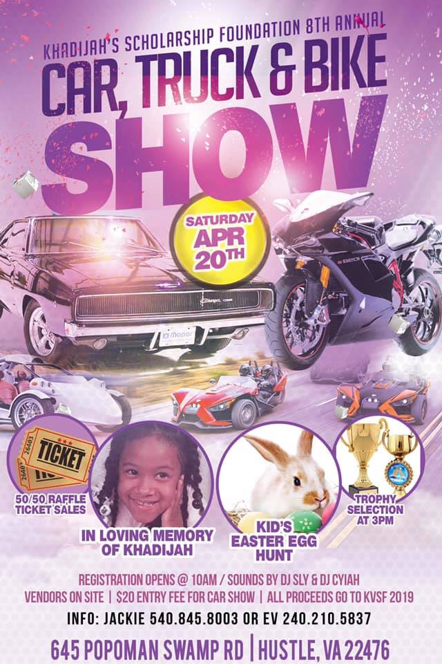 khadijah scholarship car truck and bike show