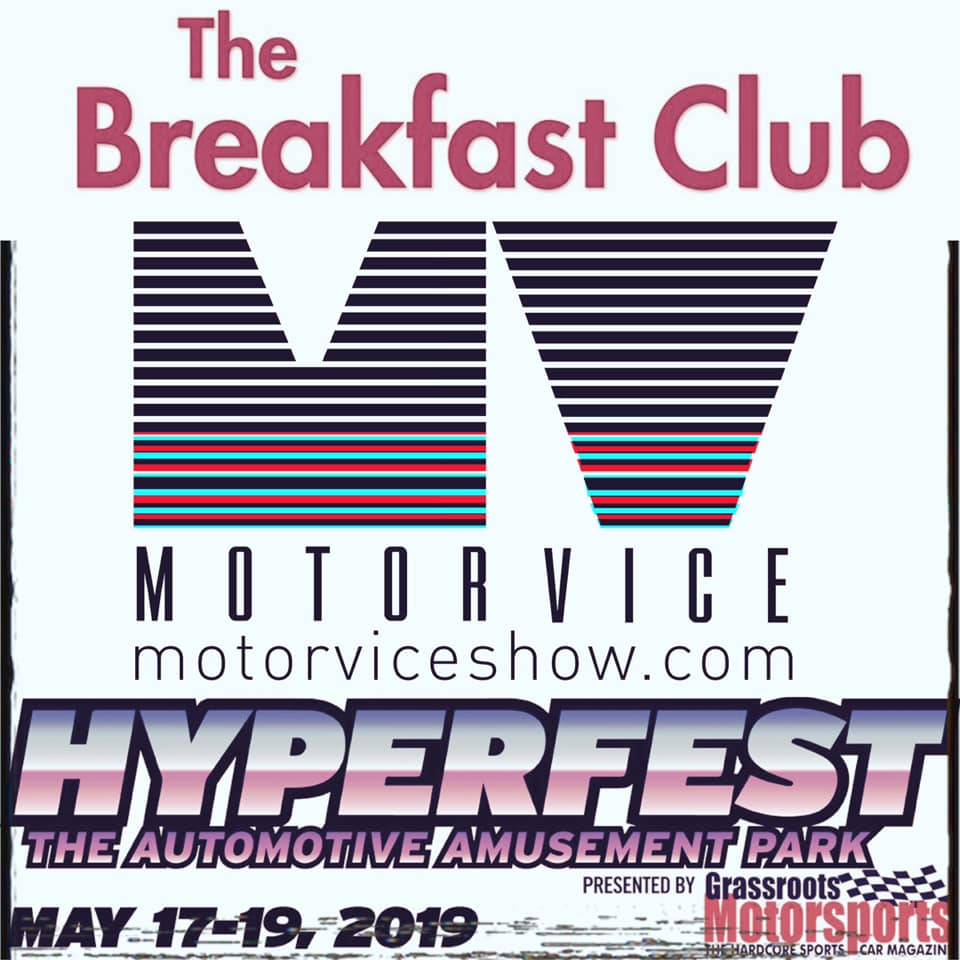 motorvice breakfast club car show with hyperfest