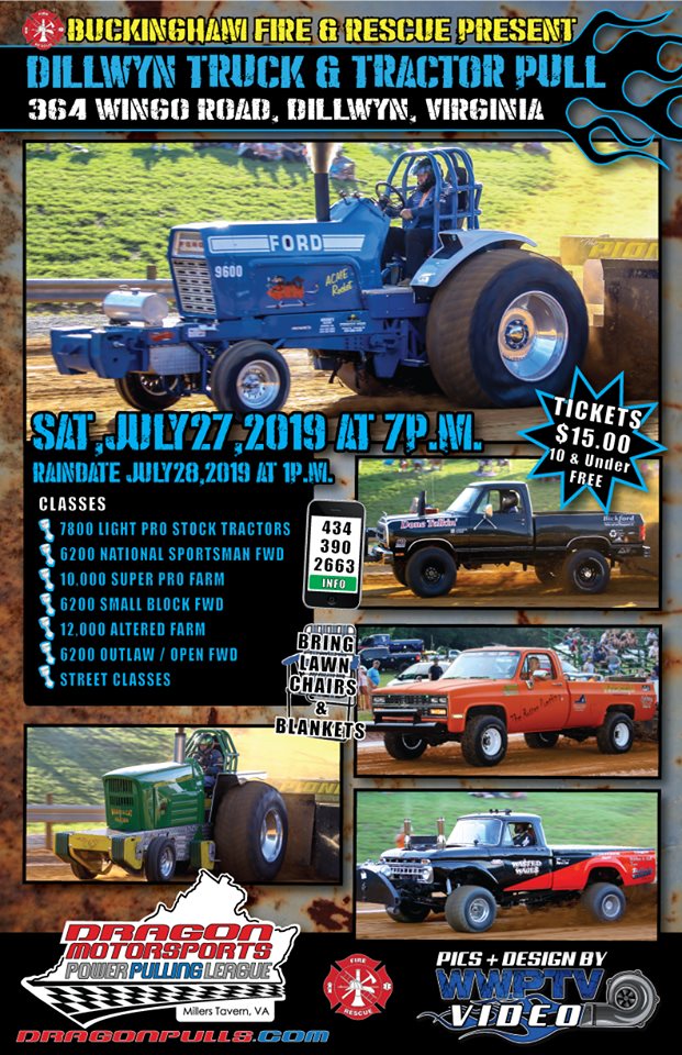 buckingham fire dillwyn truck tractor pull