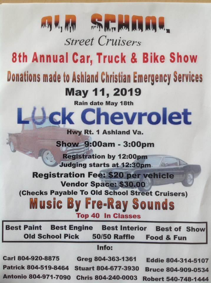 8th Annual Car, Truck, & Bike Show